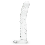 Lovehoney Slimline Realistic Textured Sensual Glass Dildo 6.5 Inch