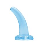 RealRock Non Realistic Dildo with Suction Cup - 5" - Blue