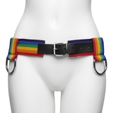 Bondage Boutique Rainbow and Leather Bondage Belt
