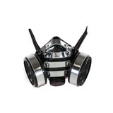 Silver Strapped Cyber Mask With Yellow Filter