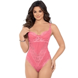 Escante Coral Underwired Lace and Mesh G-String Body