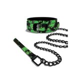 Stoner Vibes Chronic Collection Glow in the Dark Collar and Leash