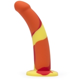 Lovehoney Earth and Fire Curved Silicone Suction Cup Dildo 7 Inch