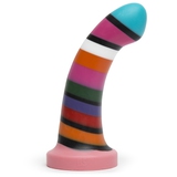 BS G-Spot Lines Paris Curved Silicone Dildo 6.5 Inch