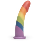 BS Alex Rainbow Curved Silicone Realistic Dildo 6 Inch