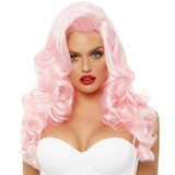 Leg Avenue Pink Bombshell Long Curly Wig