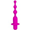 Rosé Ripple 10-Speed Silicone Vibrating Anal Beads - 5.25 Inch