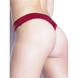 Coquette Red Wet Look Thong