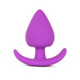 Medium Silicone Butt Plug in Purple