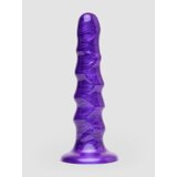 Lovehoney New Wave Metallic Wavy Textured Dildo 6.5 Inch - Purple