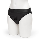 Sportsheets Black Crotchless Strap-On Harness Briefs