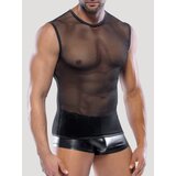 Svenjoyment Black Fishnet Top - M / L - Black