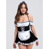 Lovehoney Fantasy French Fancy Maid Costume - S / M - Black