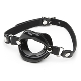 Sex & Mischief Black Silicone Open Mouth Lip Gag