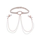 Peaches 'n CreaMe Collar with Nipple Clamps