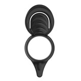 My Cock Ring Double Loop - Cock Ring and Scrotum Cinch - Black