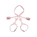 Bondage Harness with Bows - Pink - X-Large/2 X-Large
