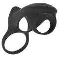 Drive Shaft Silicone Vibrating Cock Ring With Sleeve