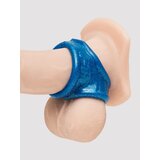 Oxballs Tight Fit Squeeze Cock and Ball Sling Blue Fire - Blue