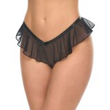 Oh La La Cheri Black Maylah Mesh Knicker - L / XL - Black