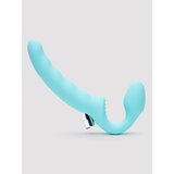 Lovehoney Posable Rechargeable Vibrating Strapless Strap-On - Blue