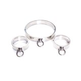 Men's Steel Locking Collar & Cuffs Set