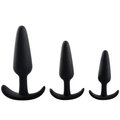 Bucca-Rear Black Slim Anchor Butt Plug - MEDIUM