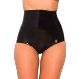 Rubber High Waisted Knickers Black