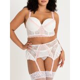 Lovehoney Plus Size Vintage Bliss Ivory Bra Set (3 Piece) - 1X / 2X - Ivory