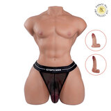 Mark pro: 36.4LB Realistic Removable Silicone Dildo for TPE Male Sex Doll - Wheat