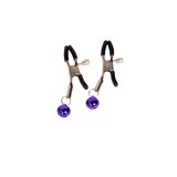 Bejeweled Purple Nipple Clamps