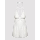 Lovehoney Plus Size White Lace Babydoll Gift Set - One Size Queen - White