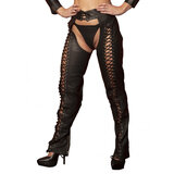 Black Widow Lace Up Chaps