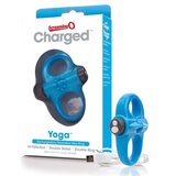 Screaming O Charged Yoga Vibrating Cock Ring - Blue: Versatile Pleasure