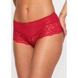 Ann Summers Sexy Lace Crotchless Short - Red