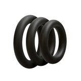 OptiMALE 3 C-Ring Set - Thick - Black