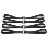 DOMINIX Deluxe Leather Bed Restraint Corner Straps (4 Pack)