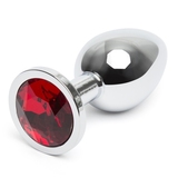 Lucky Star Jewelled Aluminium Butt Plug 3 Inch