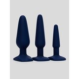 Lovehoney Booty Bound Anal Training Silicone Butt Plug Set (3 Piece) - Blue