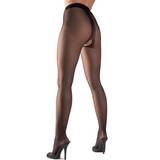 Cottelli Crotchless Black Tights