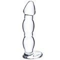 Glacier Glass Iceberg Beaded Dildo - 6.5 Inch