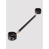Bondage Boutique Faux Leather Spreader Bar 20 Inch - Black