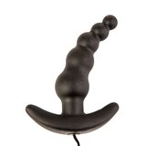 Love Beads Black Vibrating Butt Plug