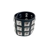 Xtra Wide Pyramid Studded Cock Strap