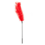 Ostrich Feather Tickler - Red