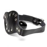 Bondage Boutique Leather and Studs Dildo Gag