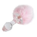 Kinky Tails Pink Bunny Glass Butt Plug