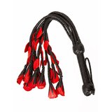 Red Leather Rose Flogger