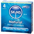 Skins Natural Condoms 4 Pack - Clear