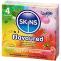 Skins Flavoured Condoms 4 Pack - Clear
